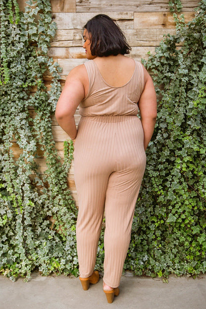 Cruiser Jumpsuit in Tan Ave Shops