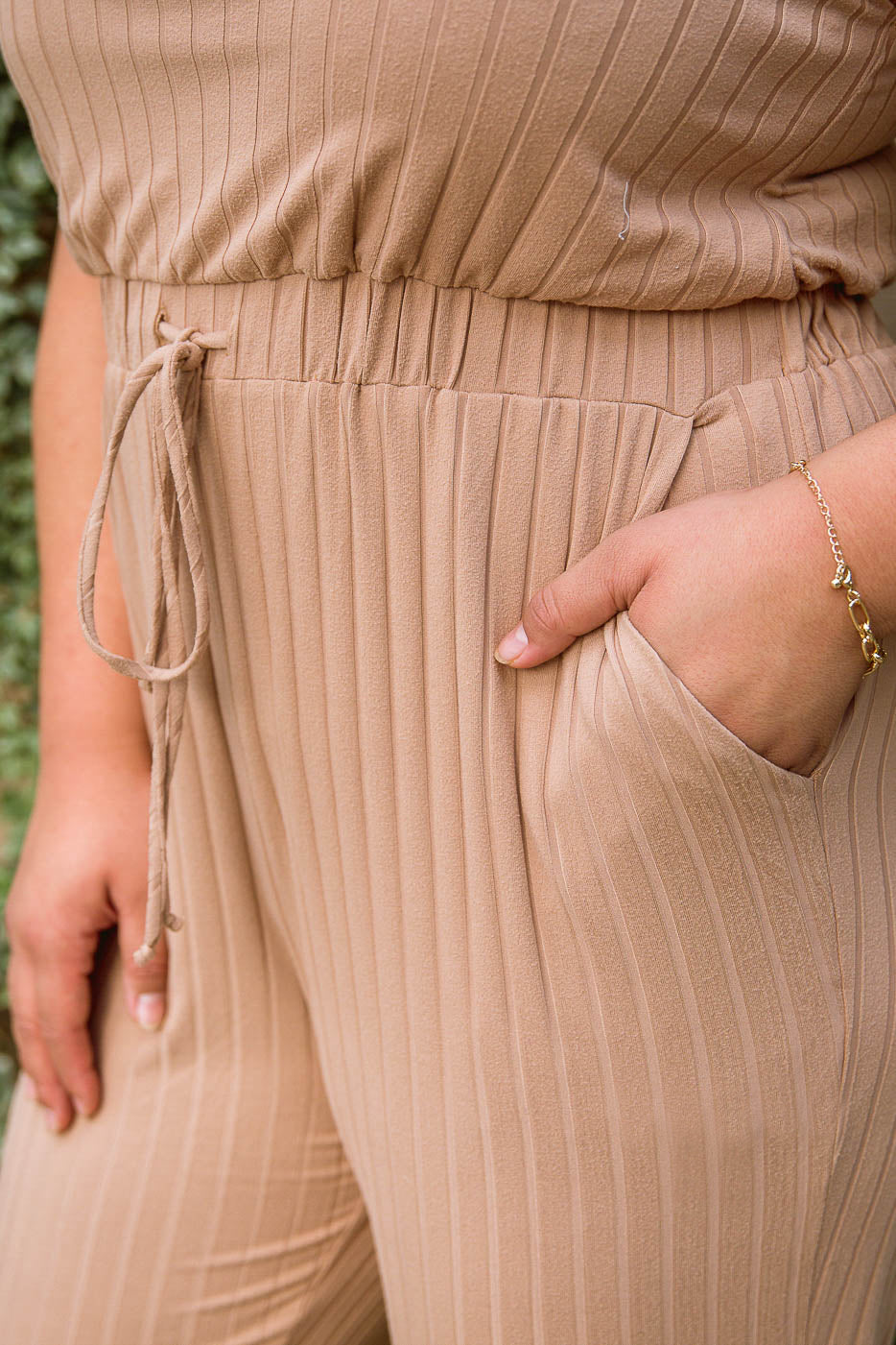 Cruiser Jumpsuit in Tan Ave Shops