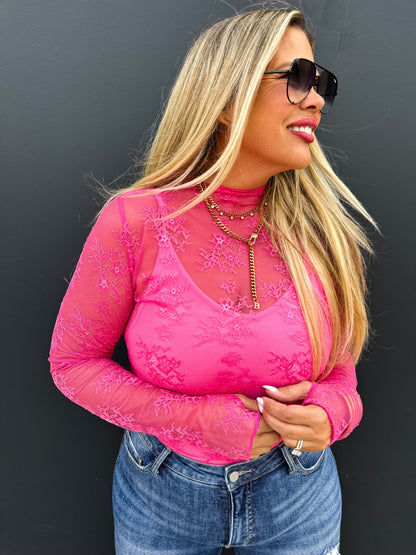 PREORDER: Valentine Roxy Lace Top in Five Colors Ave Shops