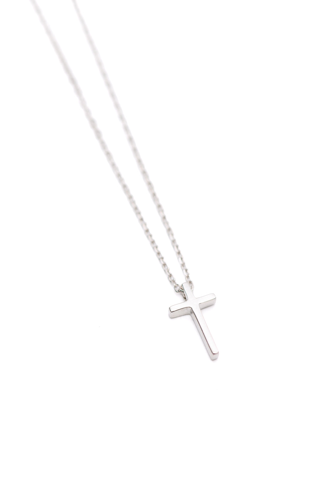 Dainty Silver Cross Necklace Ave Shops