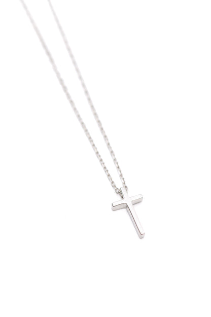 Dainty Silver Cross Necklace Ave Shops