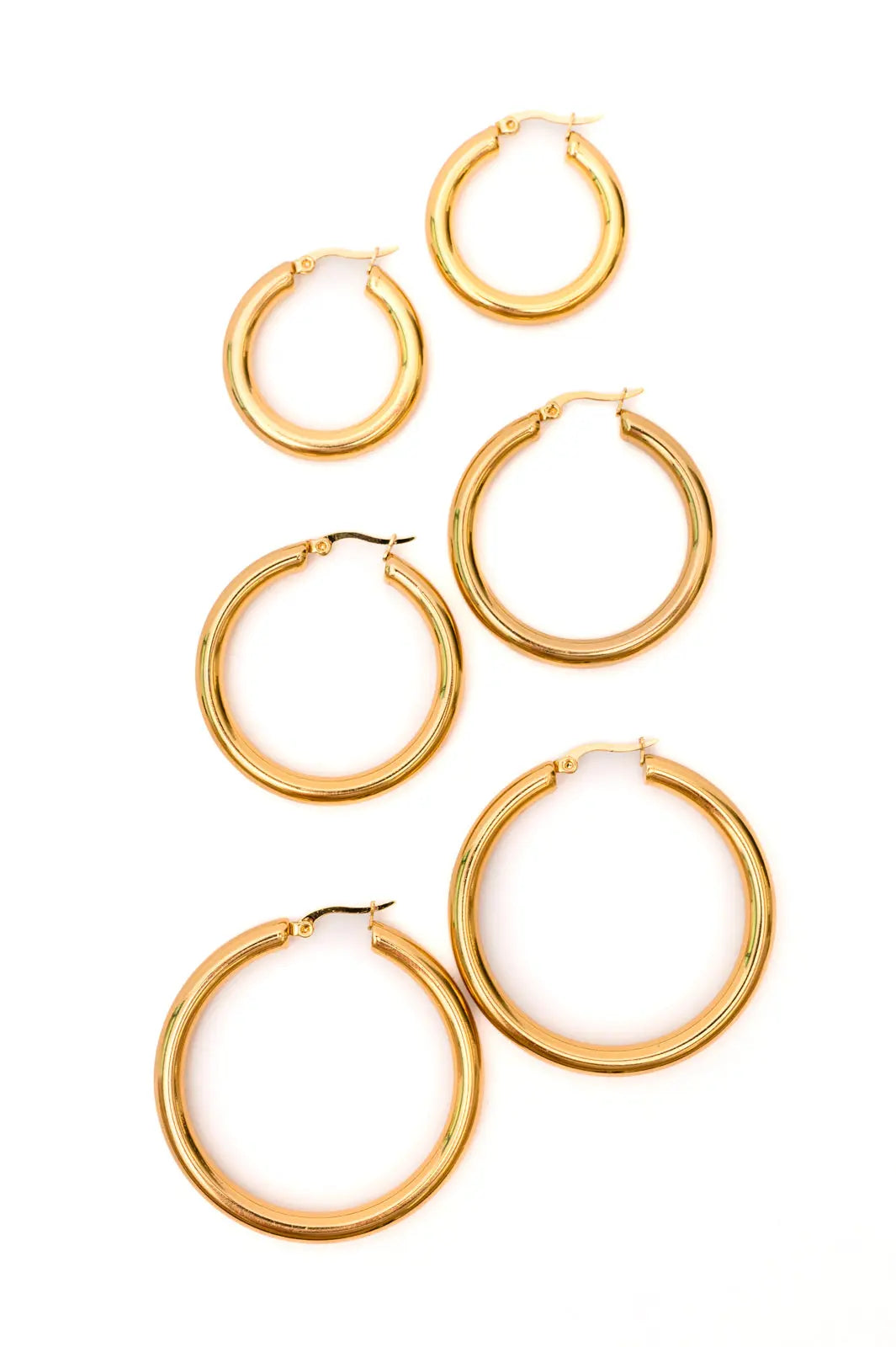 Day to Day Hoop Earrings Set in Gold Ave Shops