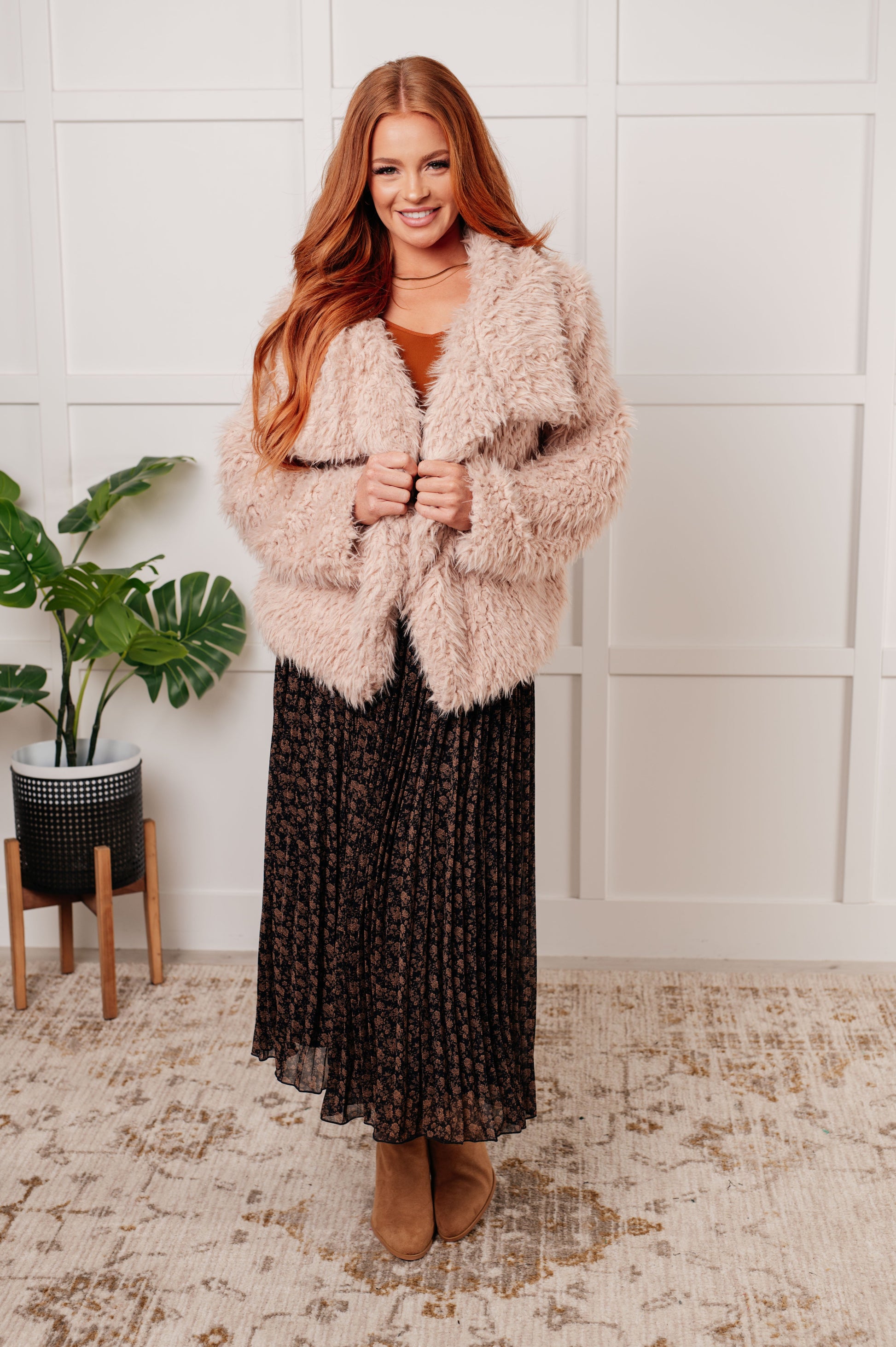 Disco Queen Faux Fur Coat Ave Shops