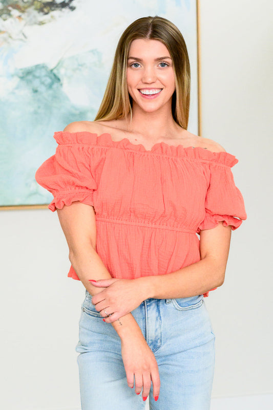 Don't Be Shy Off the Shoulder Blouse Ave Shops