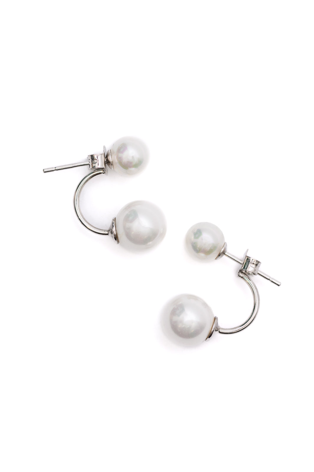 Double Pearl Stud Earrings Ave Shops