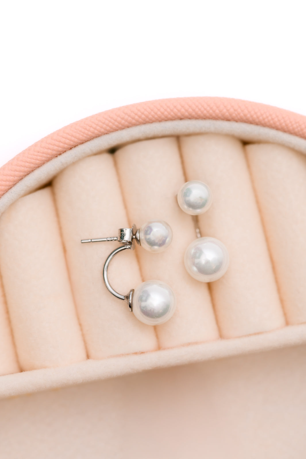 Double Pearl Stud Earrings Ave Shops