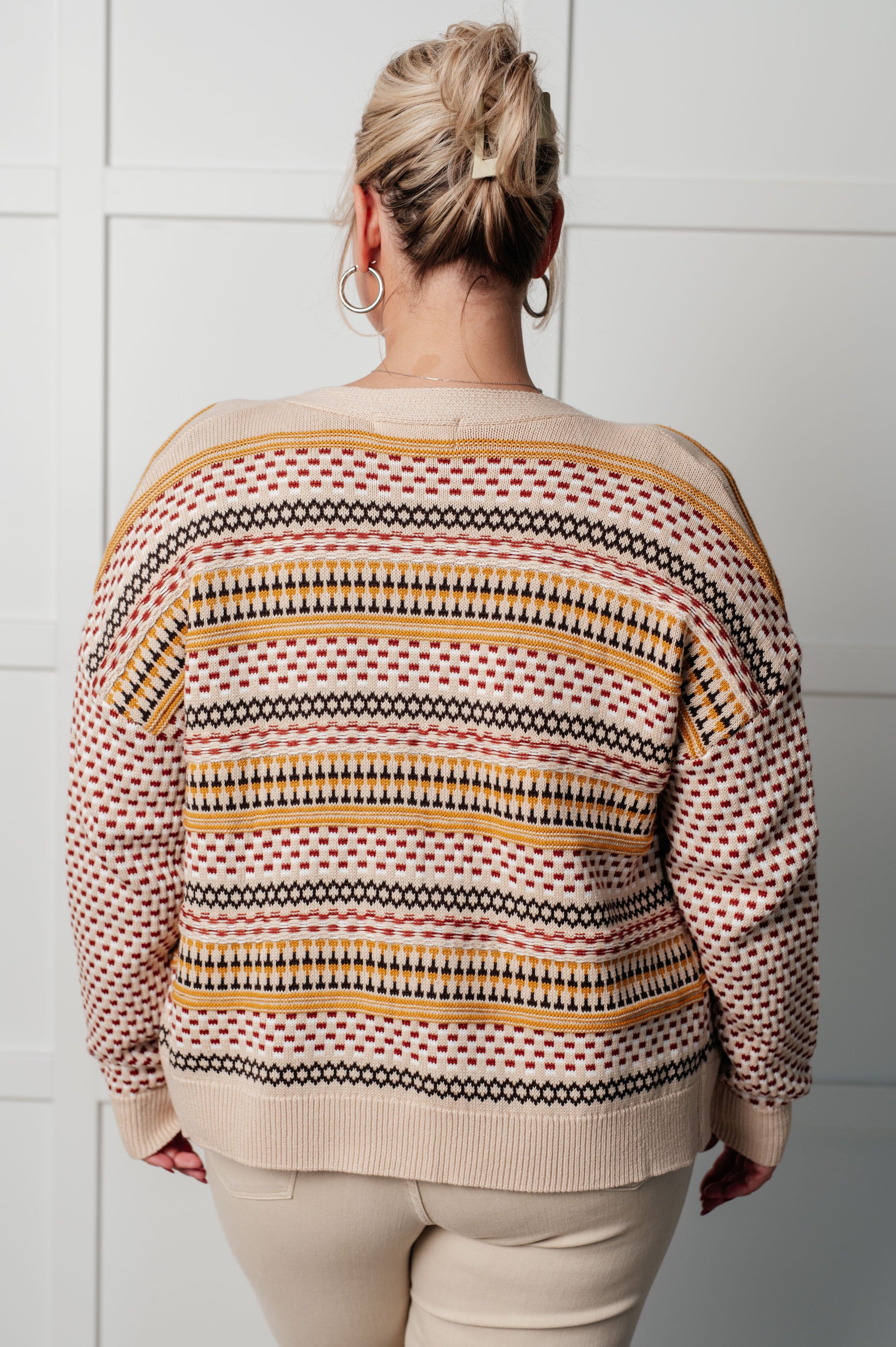 Effortless Elements Striped Cardigan Ave Shops