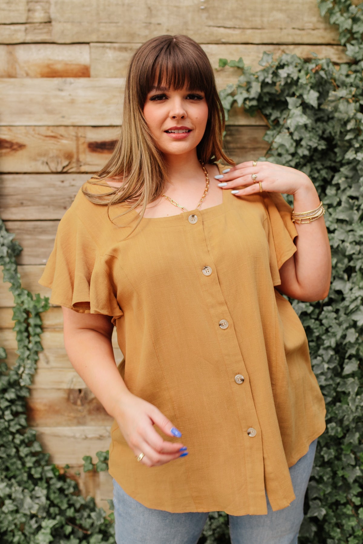 Envy Me Top in Taupe Ave Shops