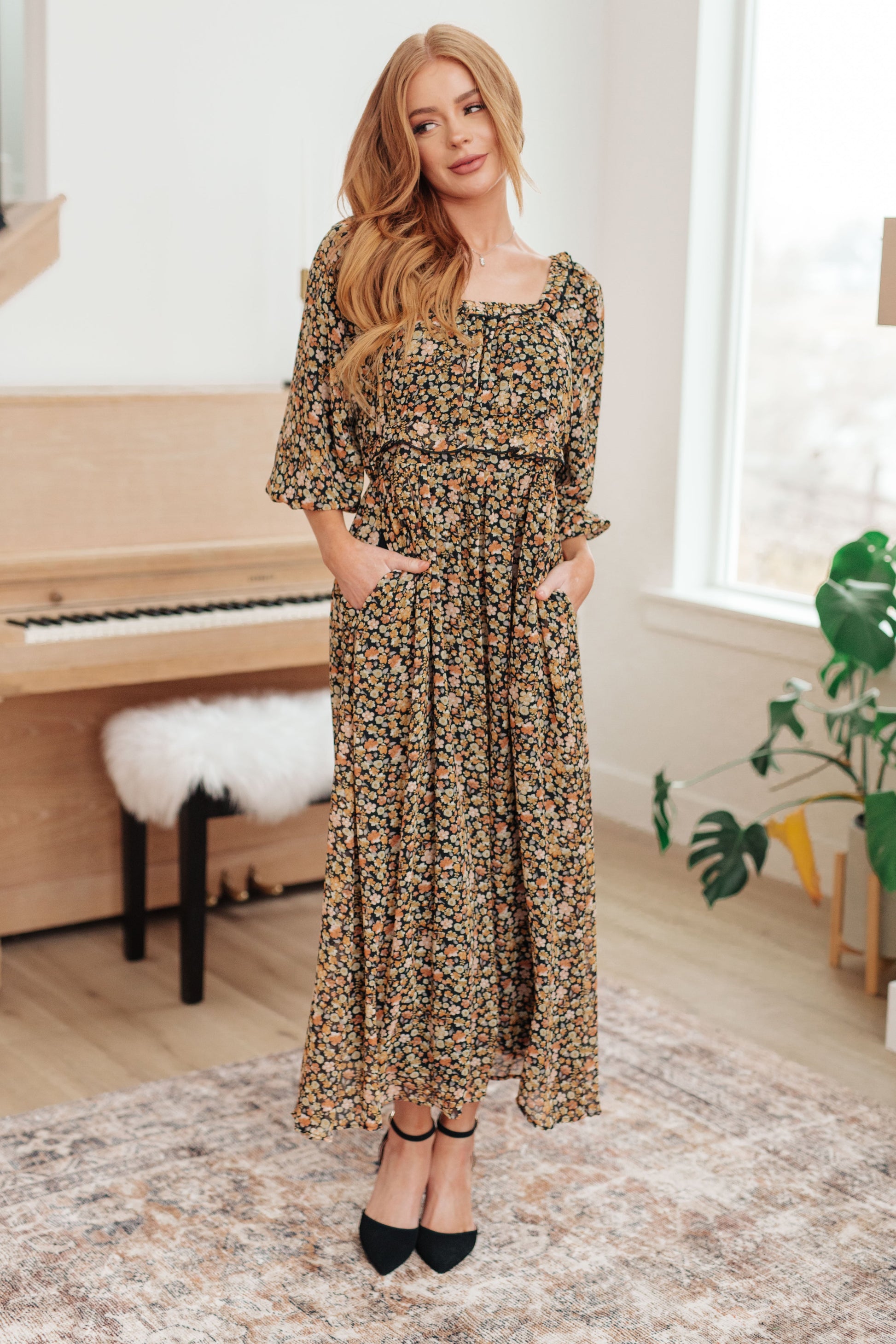 Ever So Briefly Floral Maxi Dress Ave Shops