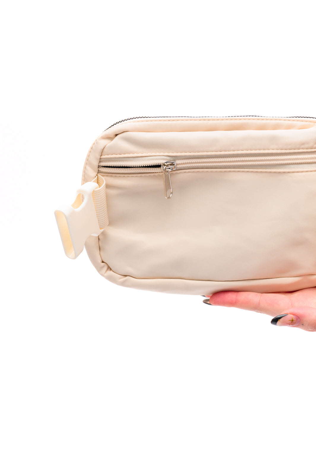 Everywhere I Go Crossbody Belt Bag in Ivory Ave Shops