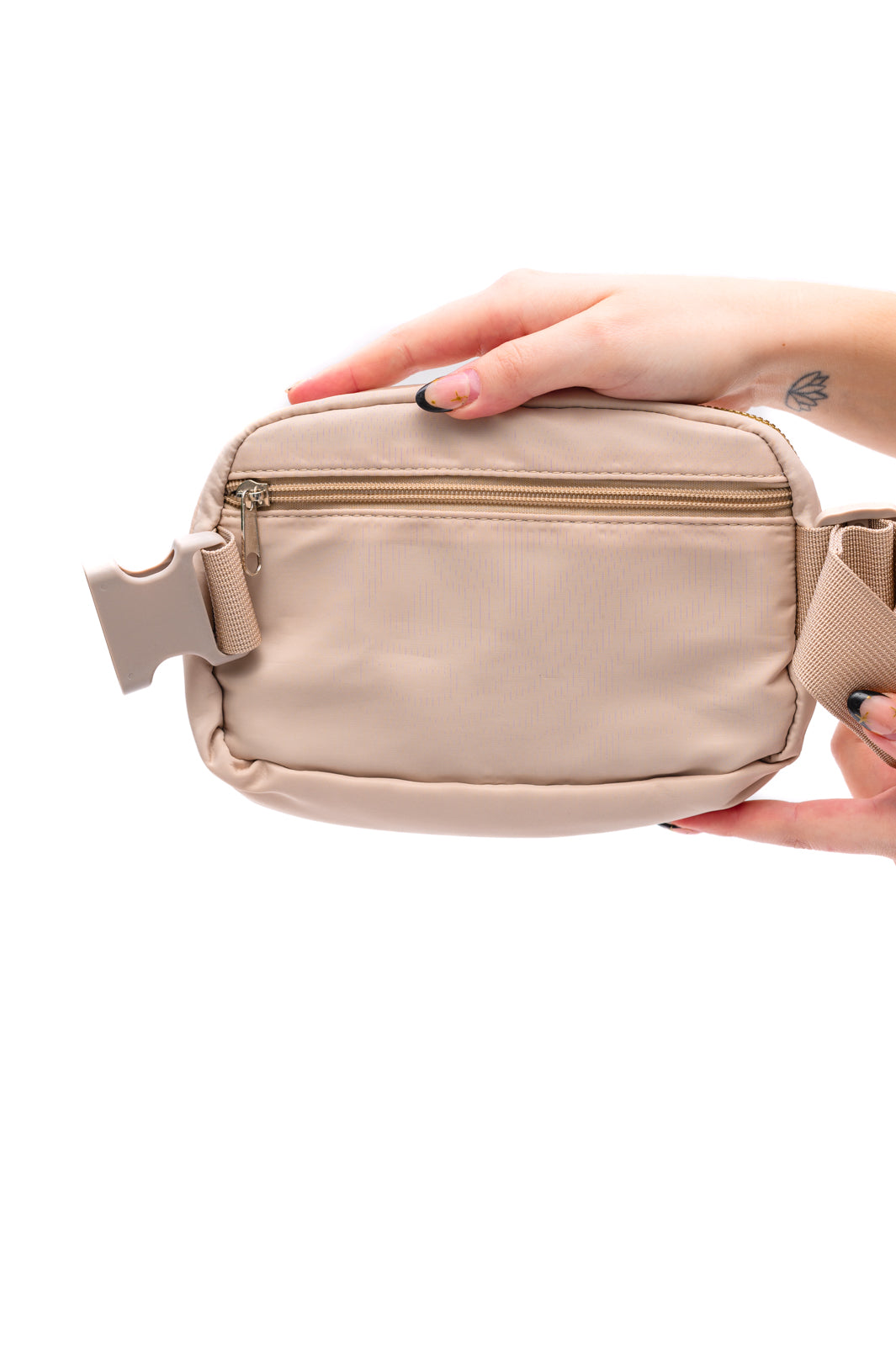 Everywhere I Go Crossbody Belt Bag in Khaki Ave Shops