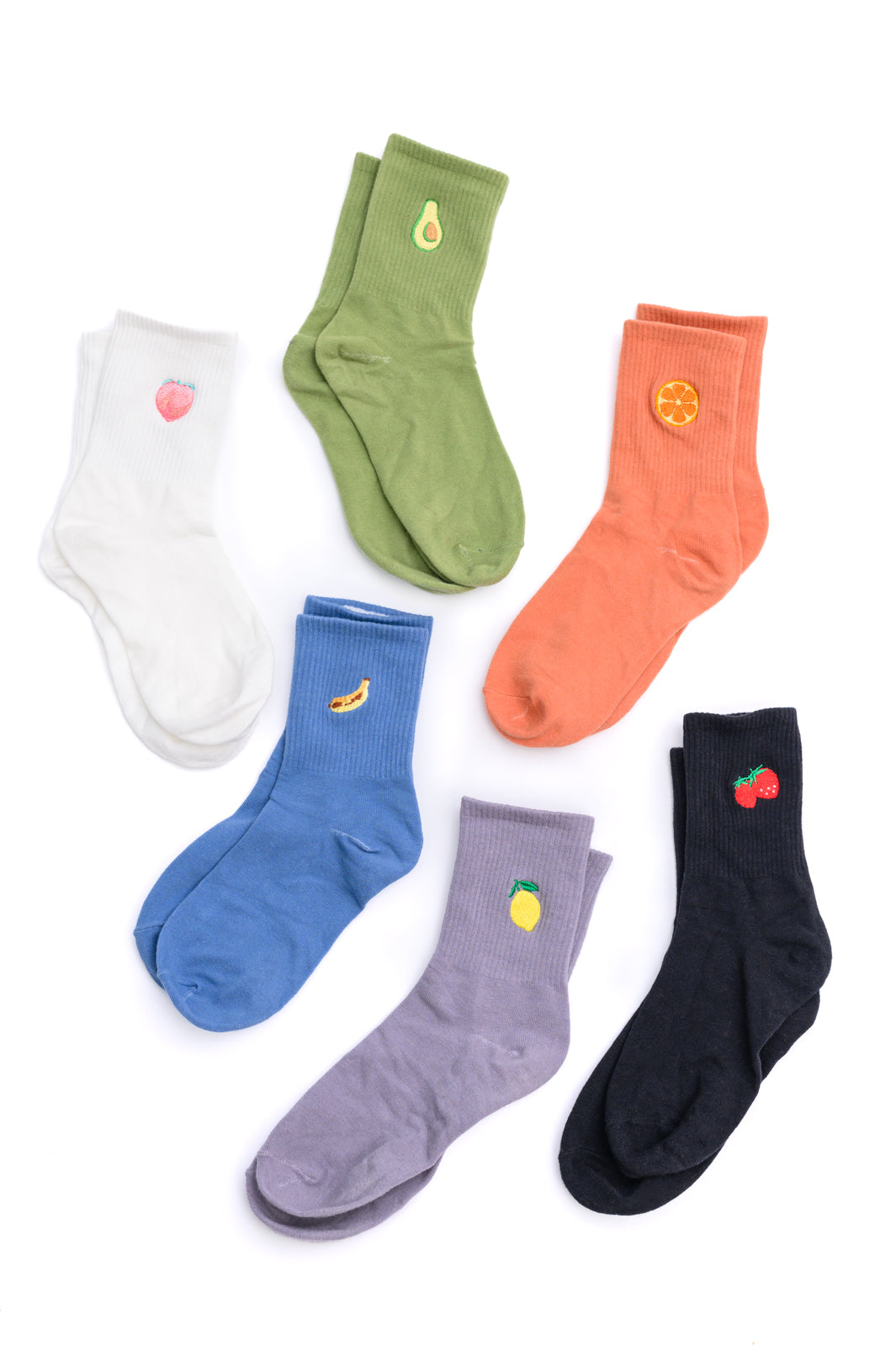 Fruit Snack Socks Set of 6 Ave Shops