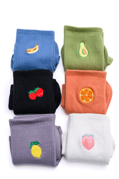 Fruit Snack Socks Set of 6 Ave Shops