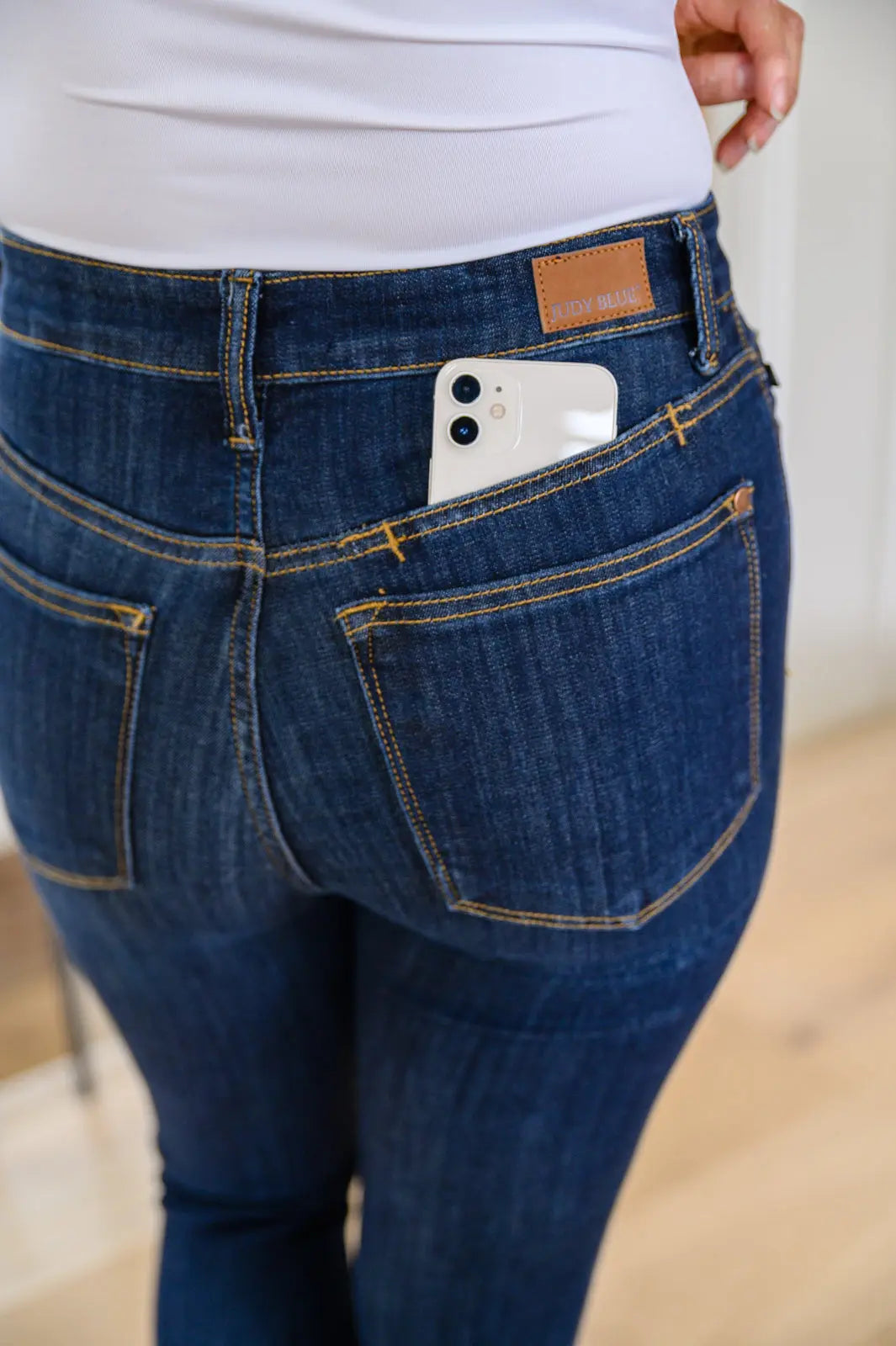 Georgia Back Yoke Skinny Jeans with Phone Pocket Ave Shops