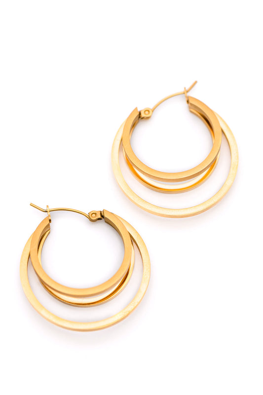 Get In Line Hoop Earrings Ave Shops