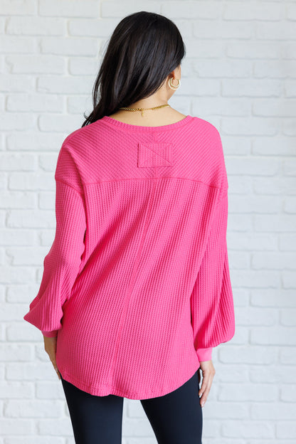 Good Things Are Coming V-Neck Top in Pink Ave Shops