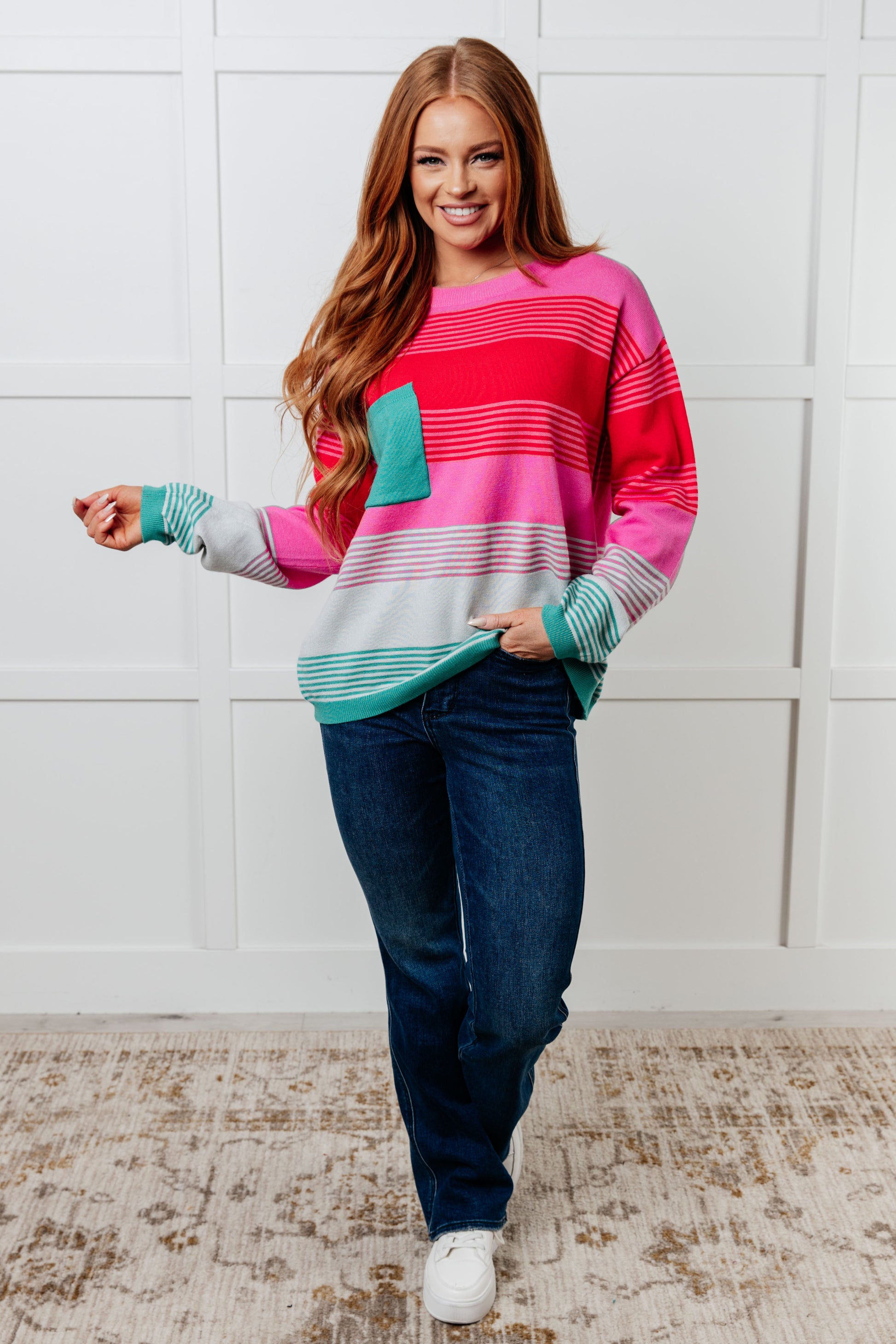 Gradual Feelings Striped Sweater Ave Shops