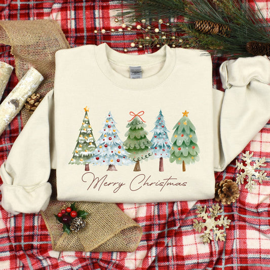 Christmas Trees Graphic Sweatshirt Ave Shops