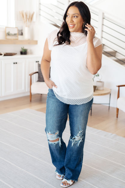 Here And Now Layering Top In Cream Ave Shops