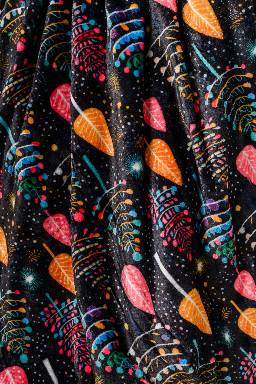 Holiday Fleece Blanket in Neon Trees Ave Shops