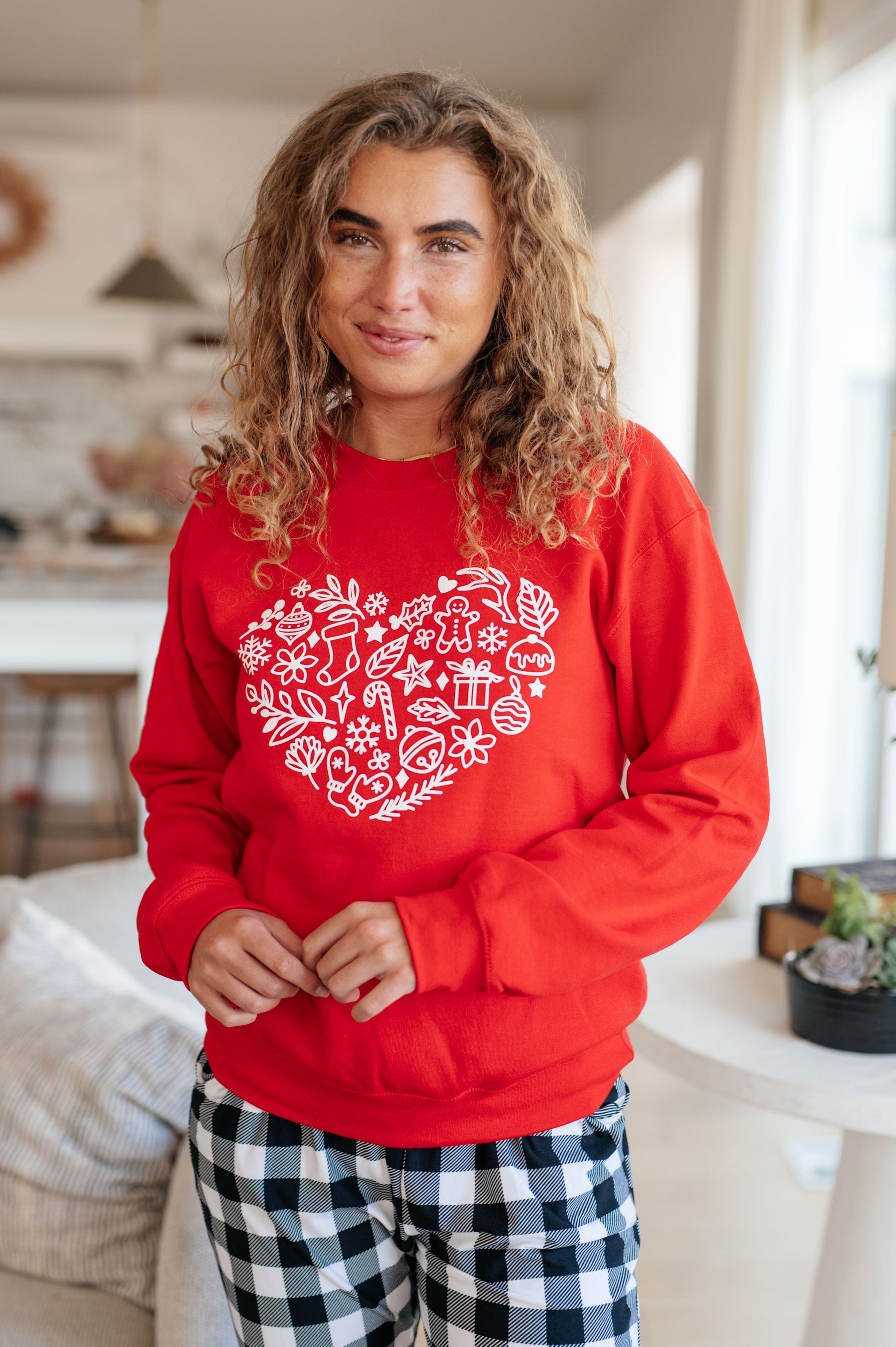 Holiday Heart Sweatshirt Ave Shops