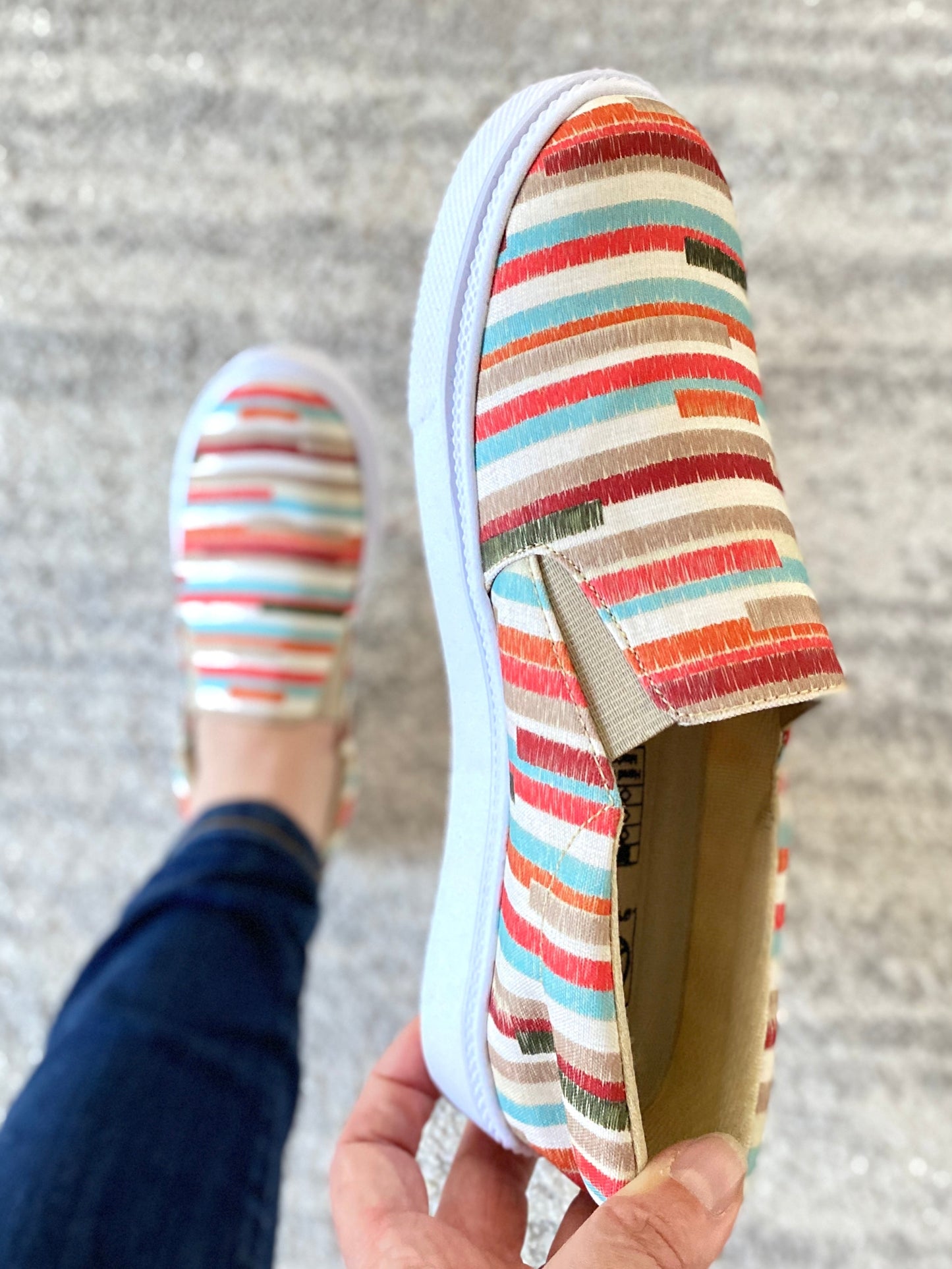 My Boho Striped Sneakers