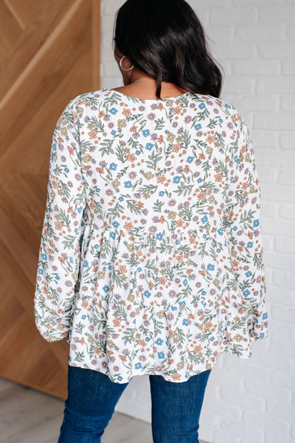 I Think I Can V-Neck Floral Top Ave Shops