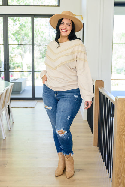 Into The Fringe Top in Beige Ave Shops