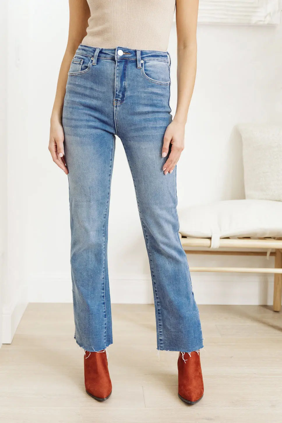 Jody Slim Flare Side Slit Jeans Ave Shops