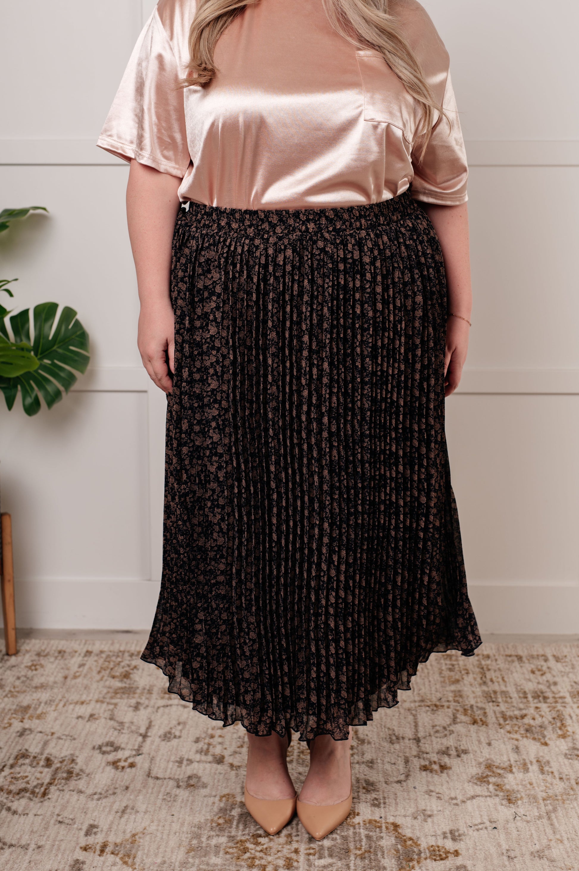 Just What You Wanted Floral Print Pleated Skirt Ave Shops