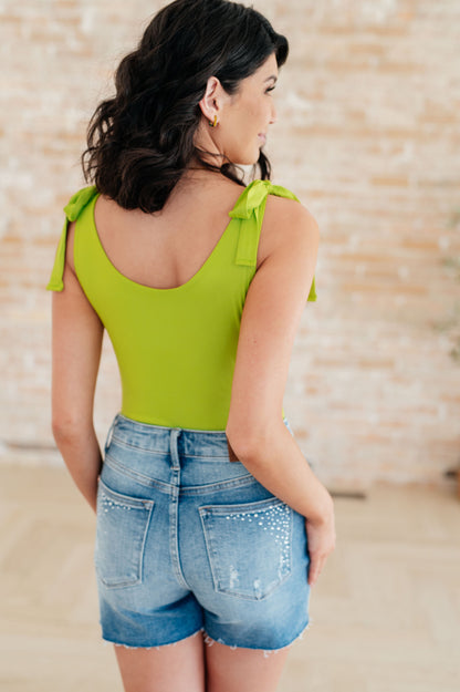 Just a Spritz Bodysuit in Lime Ave Shops