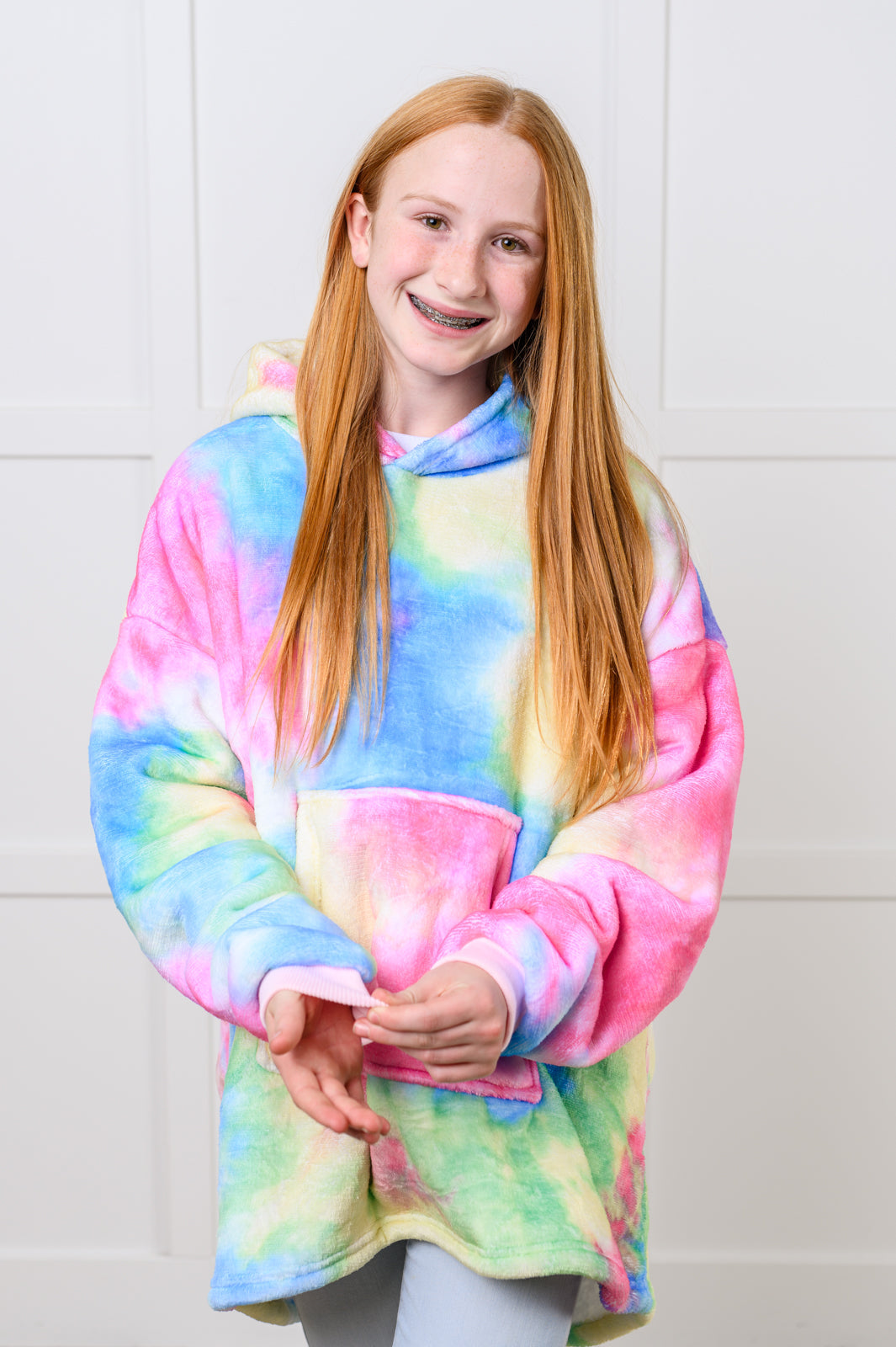 Kids Oversized Hoodie Blanket in Rainbow Ave Shops