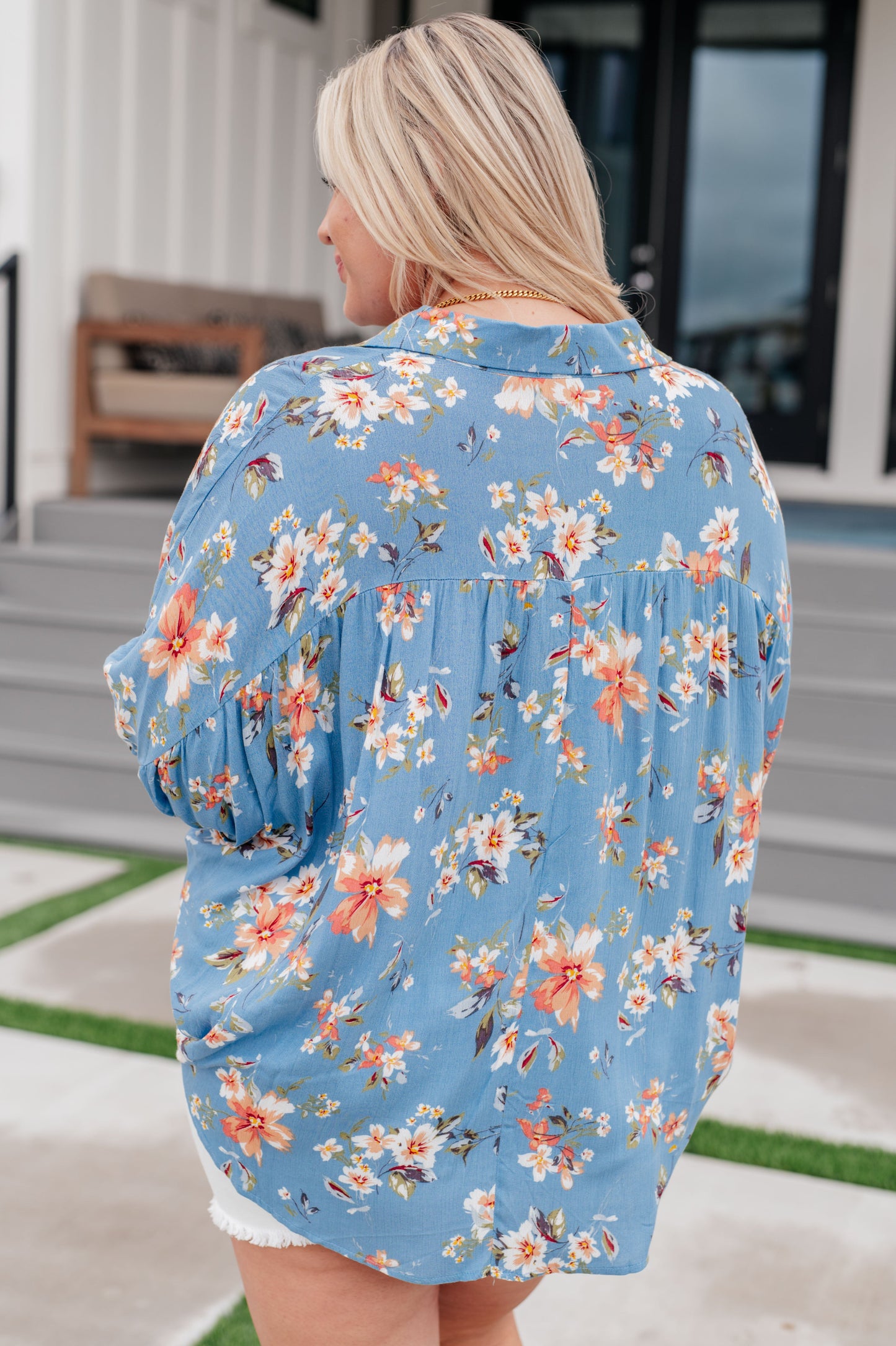 Lanikai Floral Button Down Ave Shops