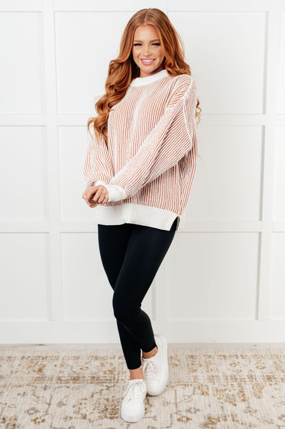 Least High Maintenance Contrast Trim Sweater Ave Shops