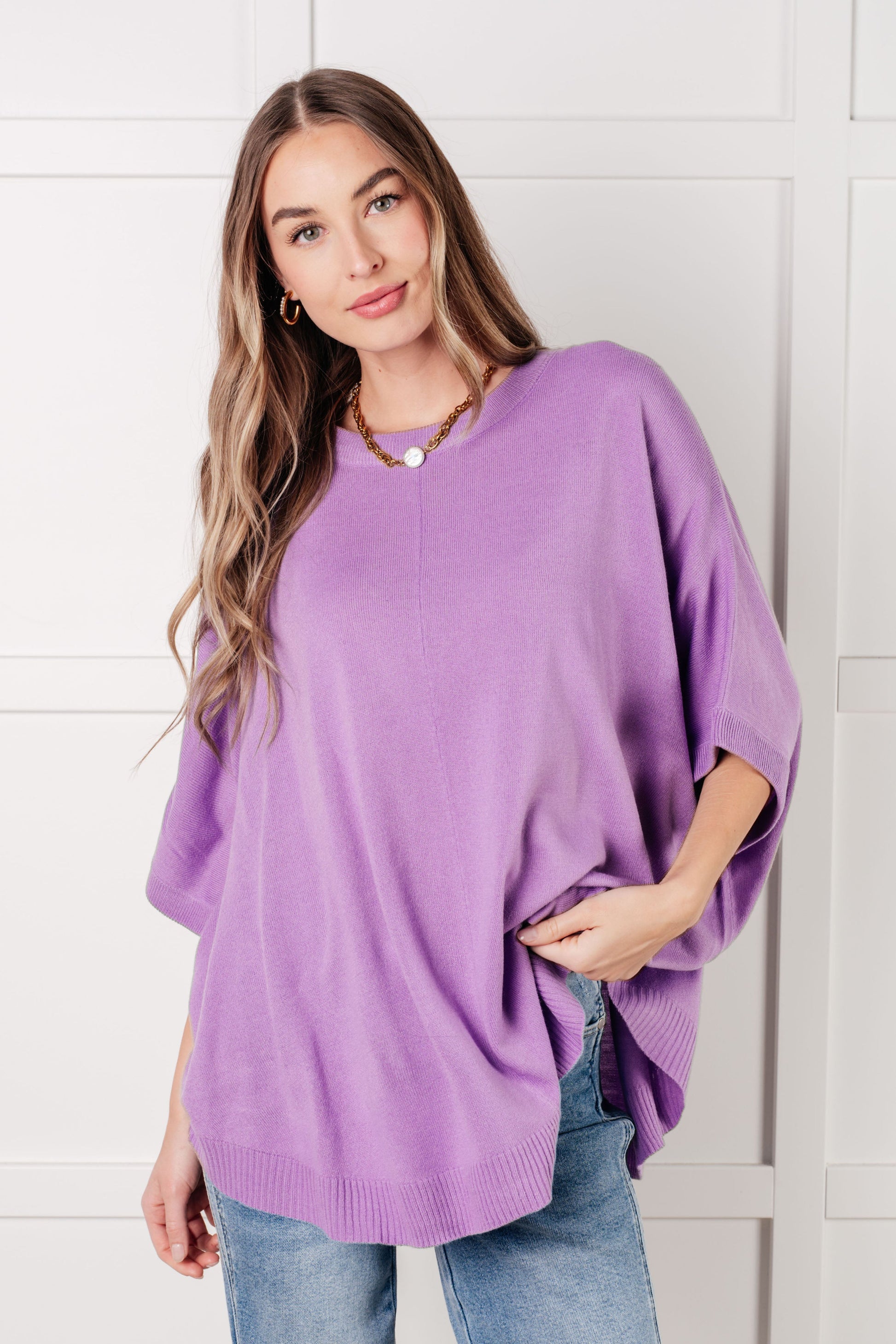 Lilac Whisper Dolman Sleeve Top Ave Shops