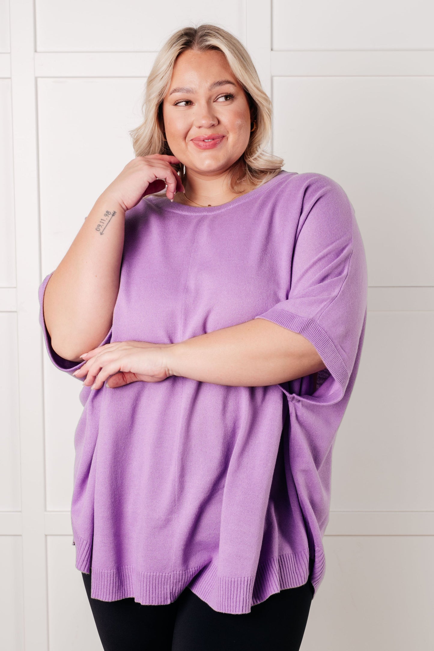 Lilac Whisper Dolman Sleeve Top Ave Shops