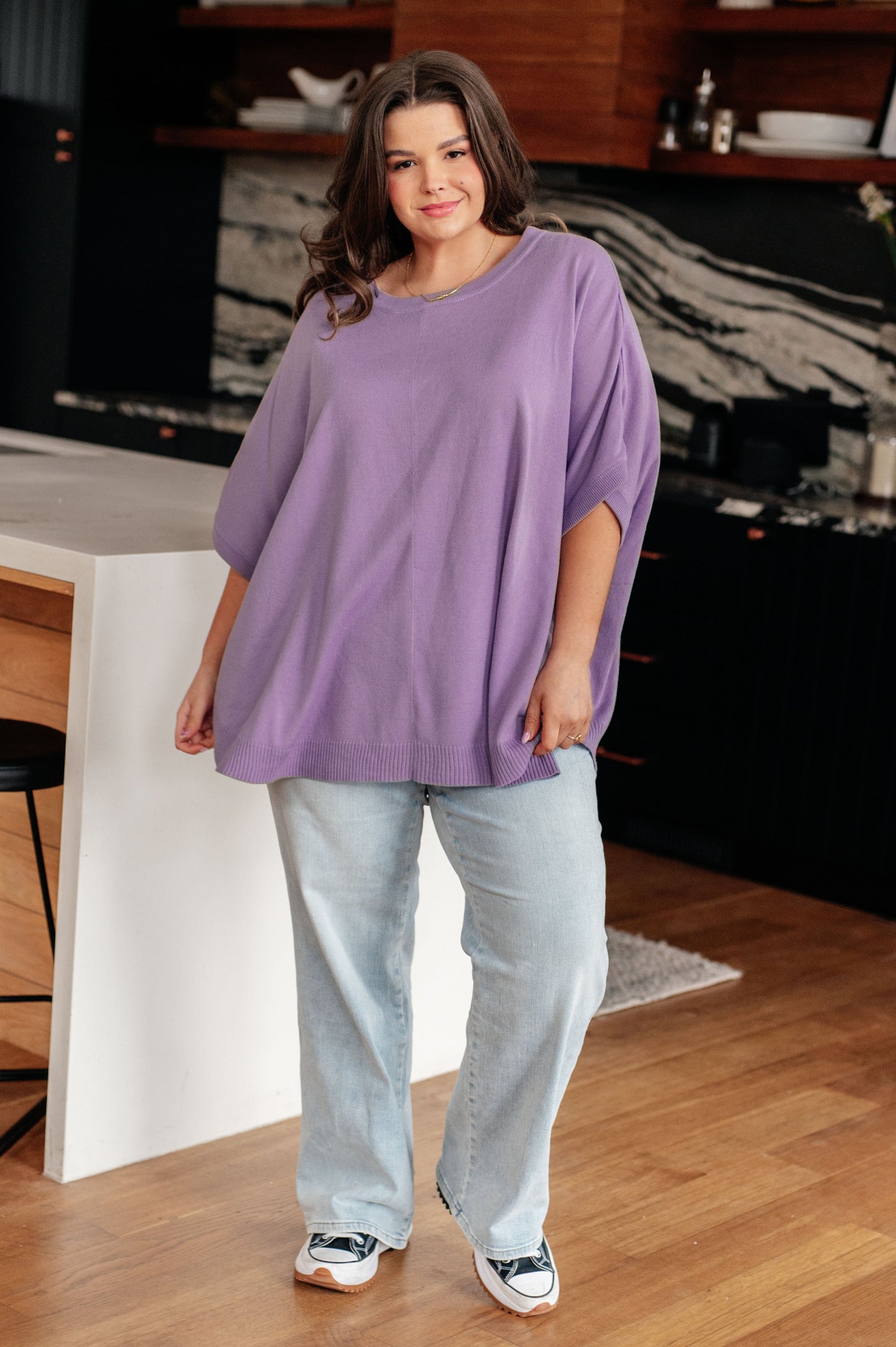 Lilac Whisper Dolman Sleeve Top Ave Shops