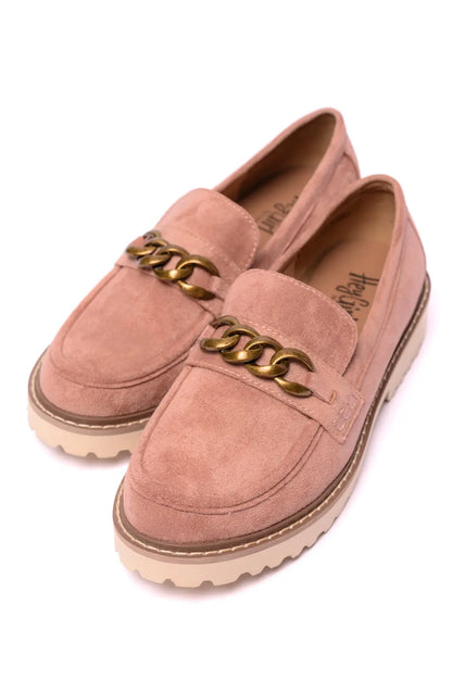 Literally Loafers in Blush Faux Suede Ave Shops