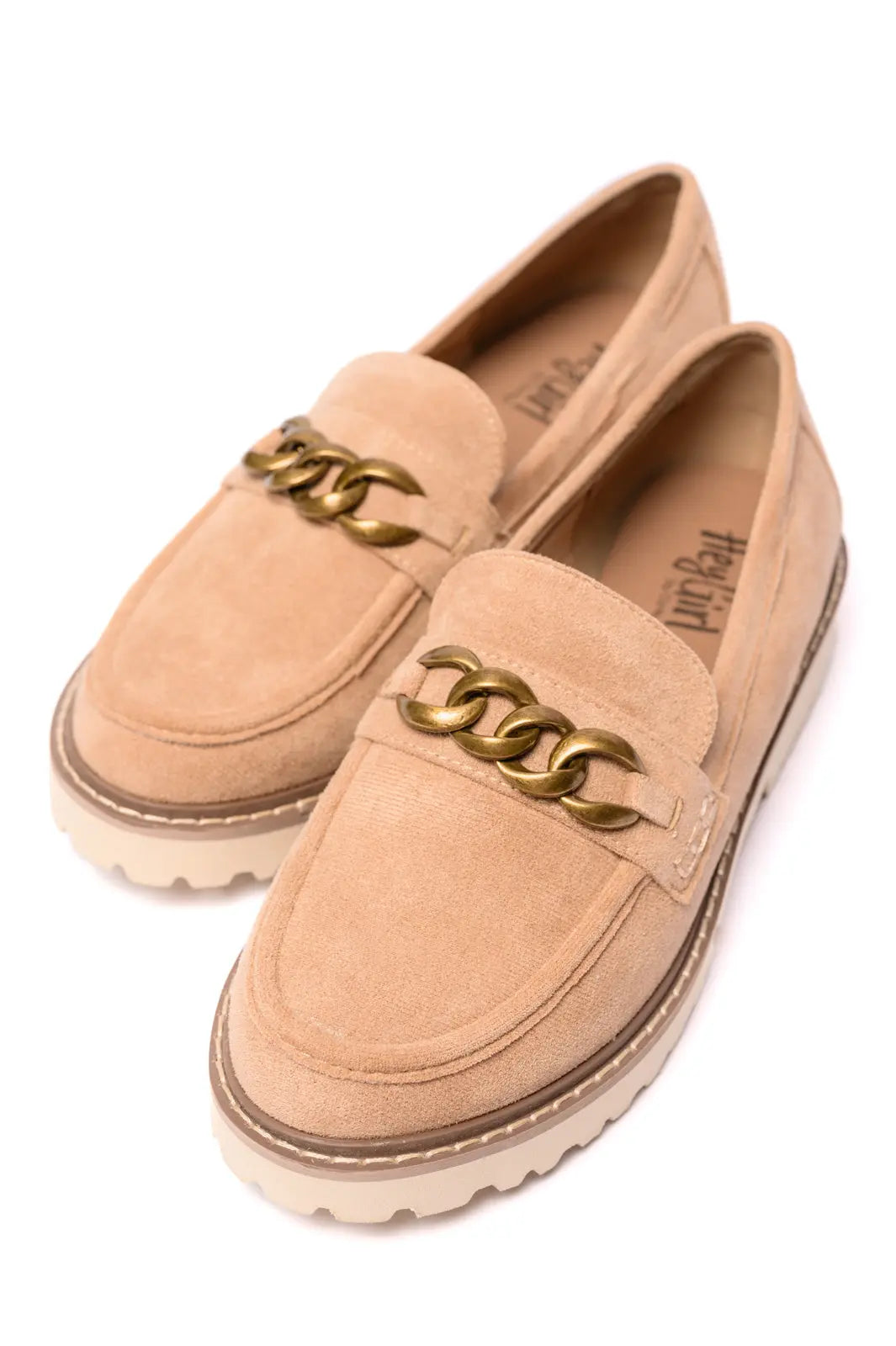 Literally Loafers in Camel Faux Suede Ave Shops