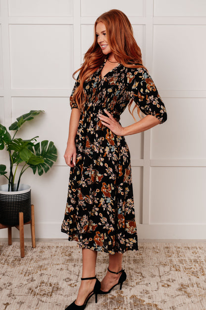 Look My Way Smocked Bodice Button Down Dress Ave Shops