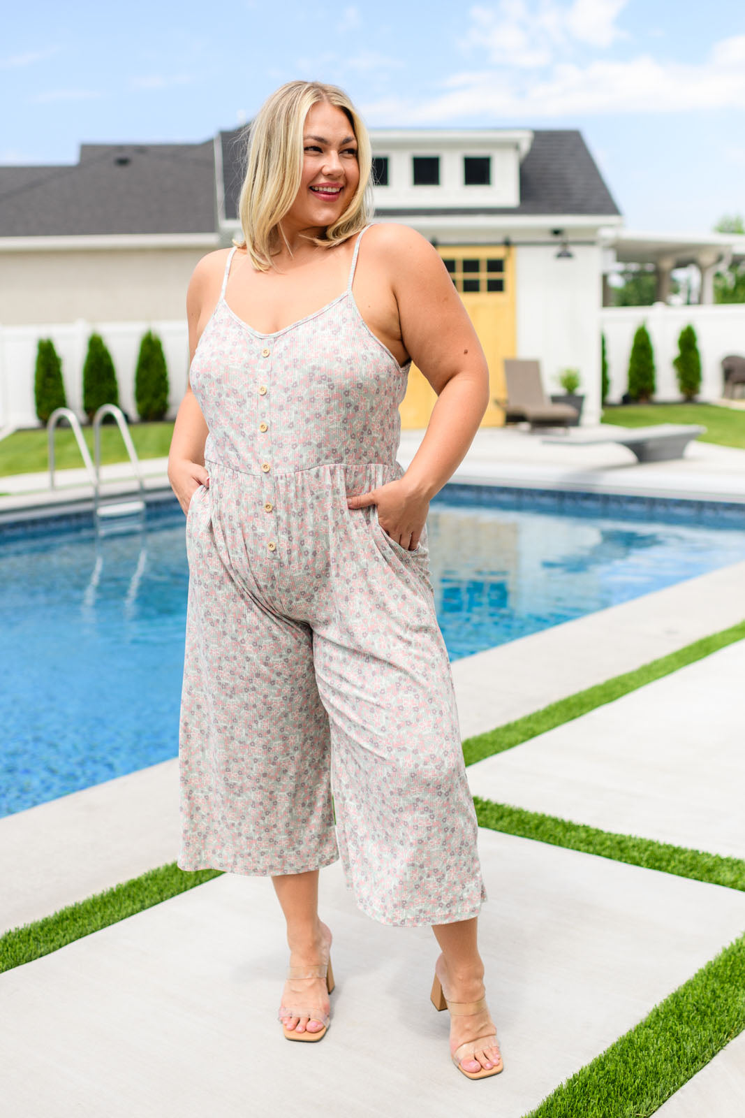 Lucky In Love Floral Jumpsuit Ave Shops