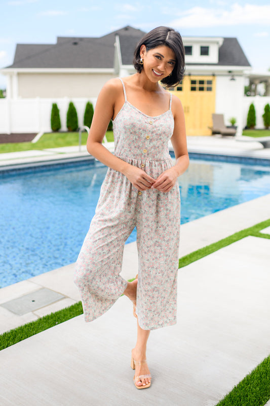 Lucky In Love Floral Jumpsuit Ave Shops