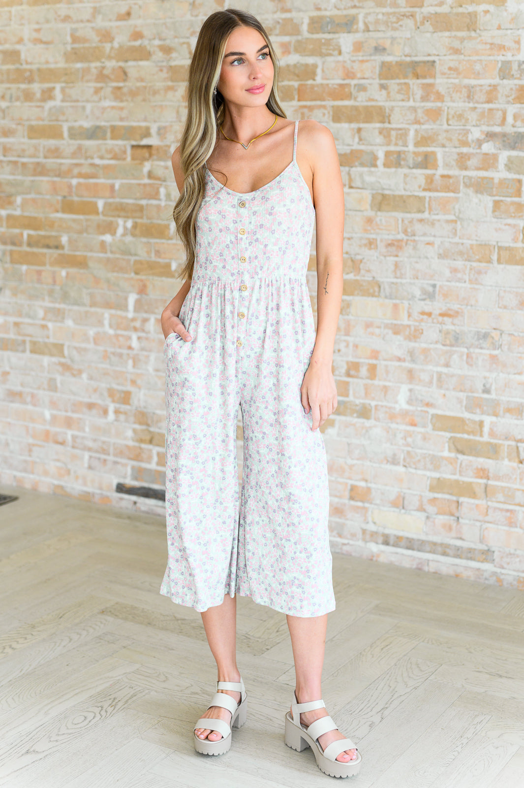 Lucky In Love Floral Jumpsuit Ave Shops