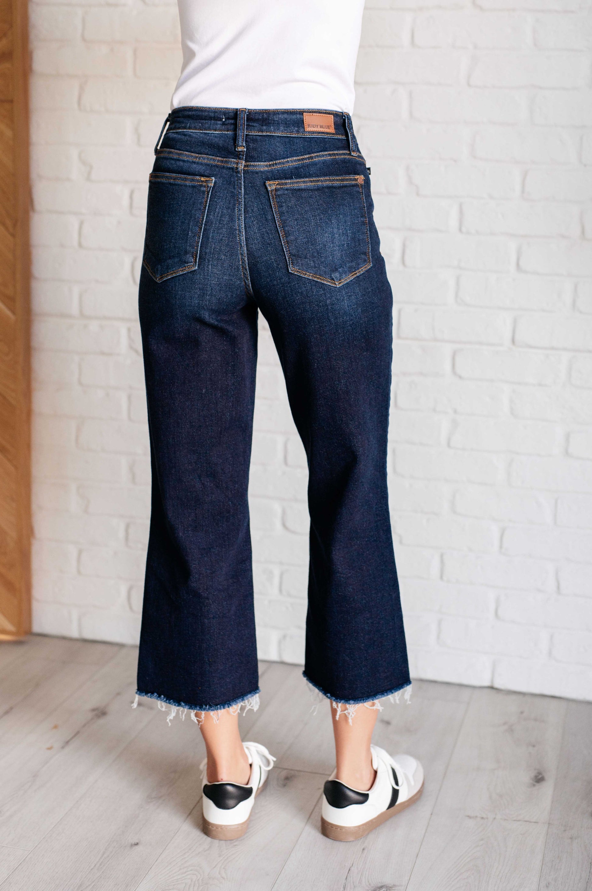 Madeline High Rise Cropped Wide Leg Jeans Ave Shops