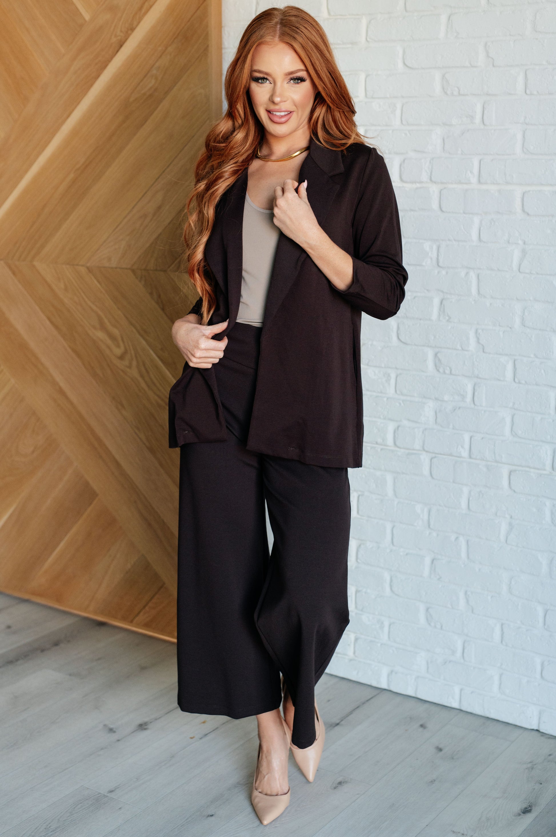 Magic Wide Leg Crop Pants in Chocolate Ave Shops