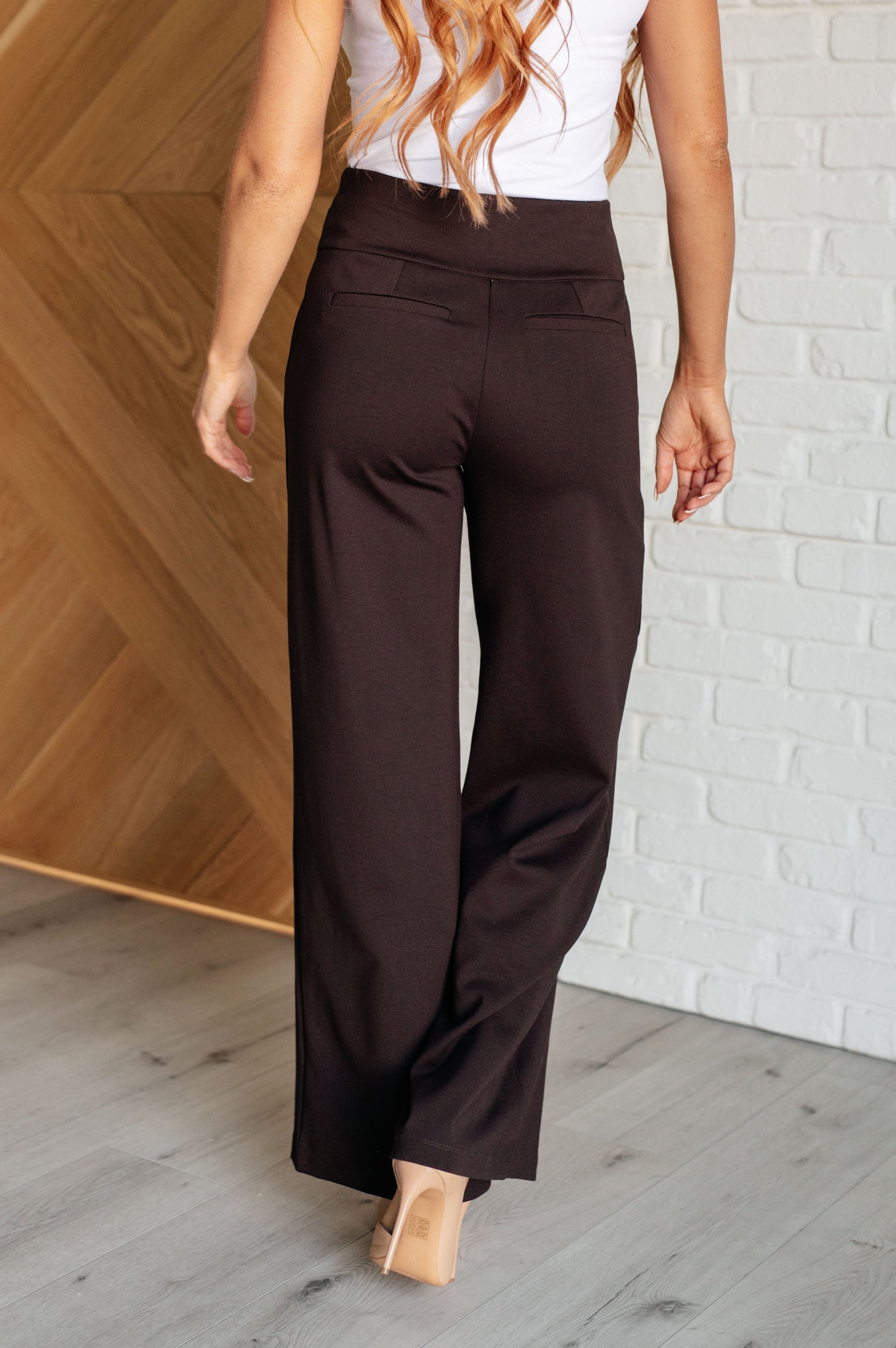 Magic Wide Leg Pants in Chocolate Ave Shops