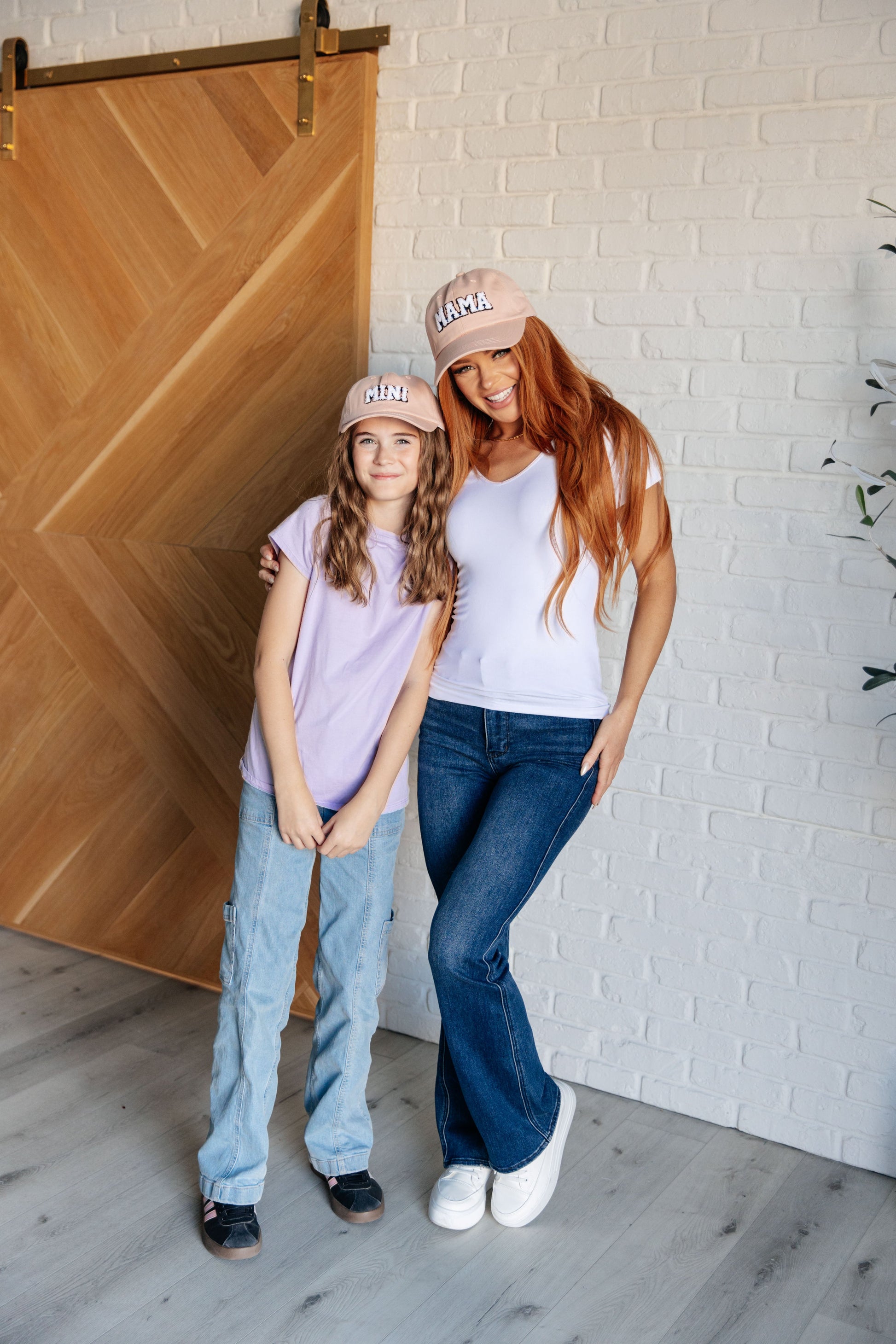 Mama and Mini Hat Set in Pink Ave Shops