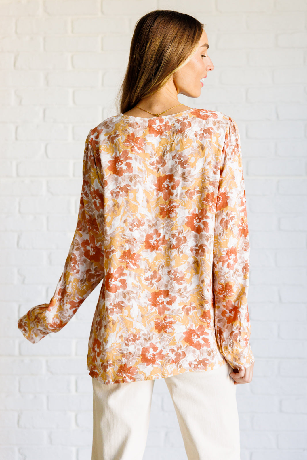 Marigold Dreams Floral Blouse Ave Shops