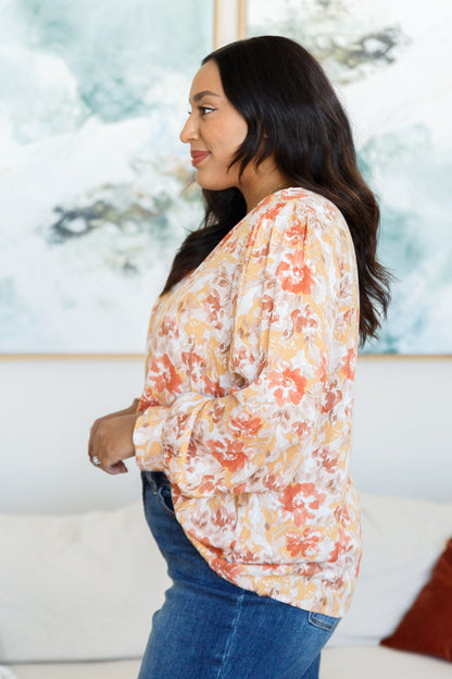 Marigold Dreams Floral Blouse Ave Shops