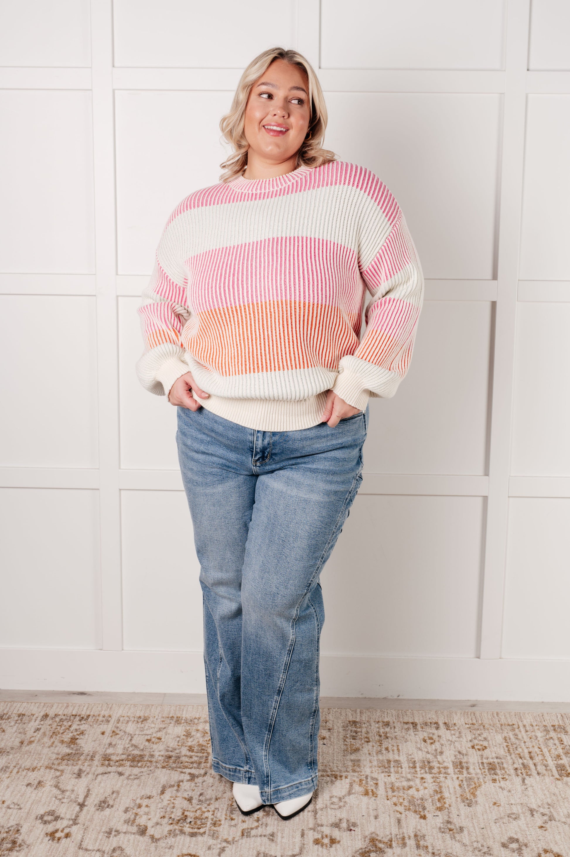 Matchmaker Striped Ribbed Top Ave Shops